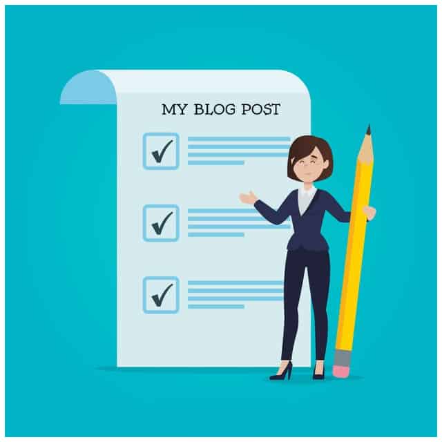 blog checklist